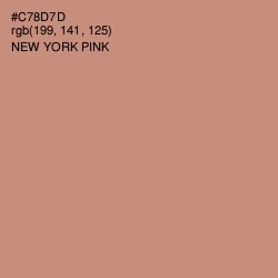 #C78D7D - New York Pink Color Image